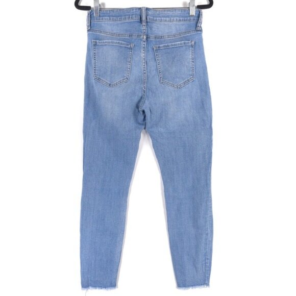 Pistola Exposed Button Fly Raw Hem High Rise Jeans Skinny P6777JFK-PAL Size 29 - Picture 3 of 13